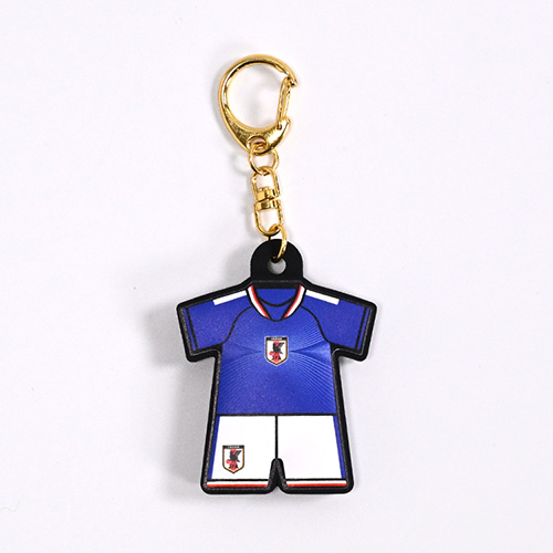 ユニフォーム型ラバーキーホルダー2026(SAMURAI BLUE)STADIUM LINE