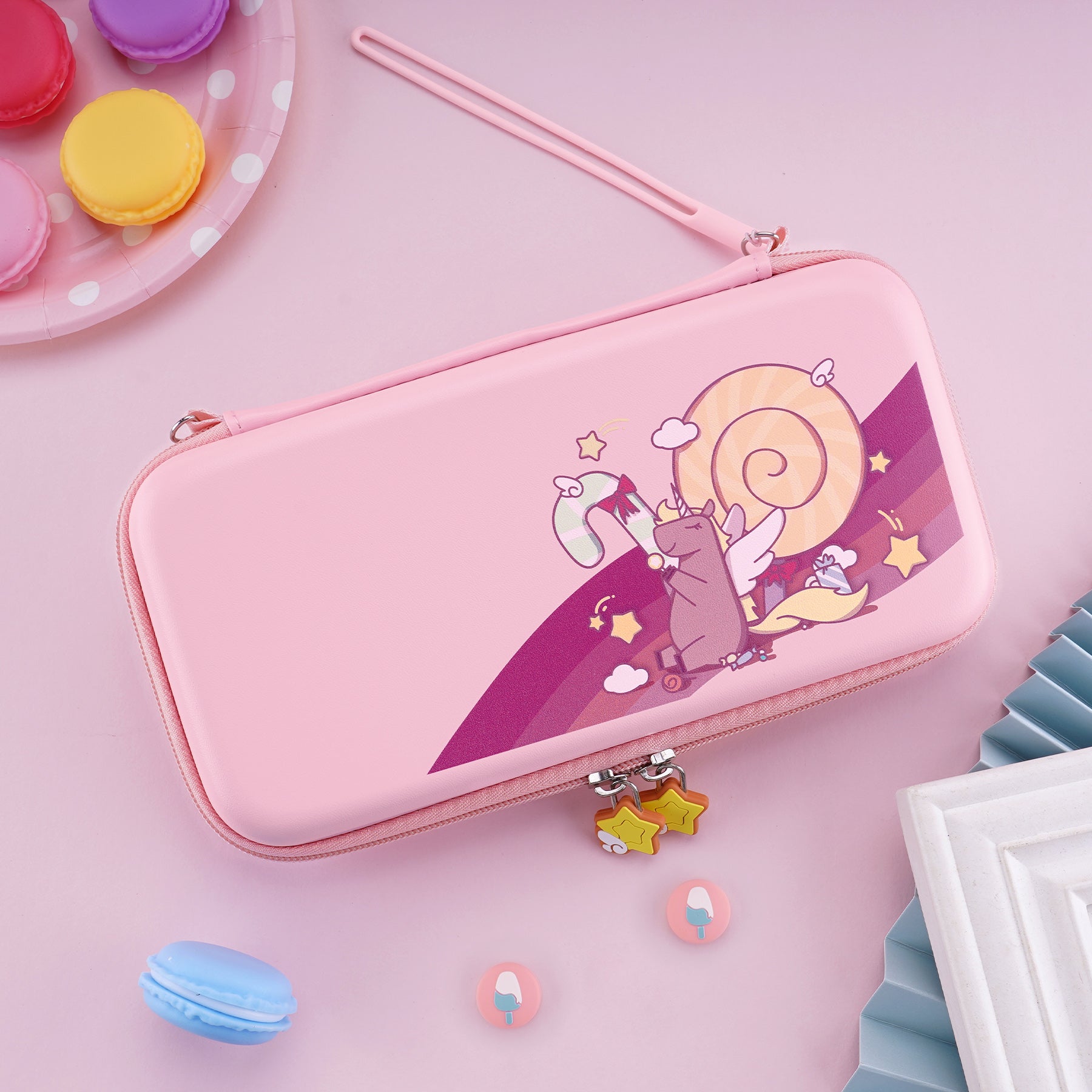 PlayVital Nintendo Switch Lite Travel Bag Carrying Case - Candy