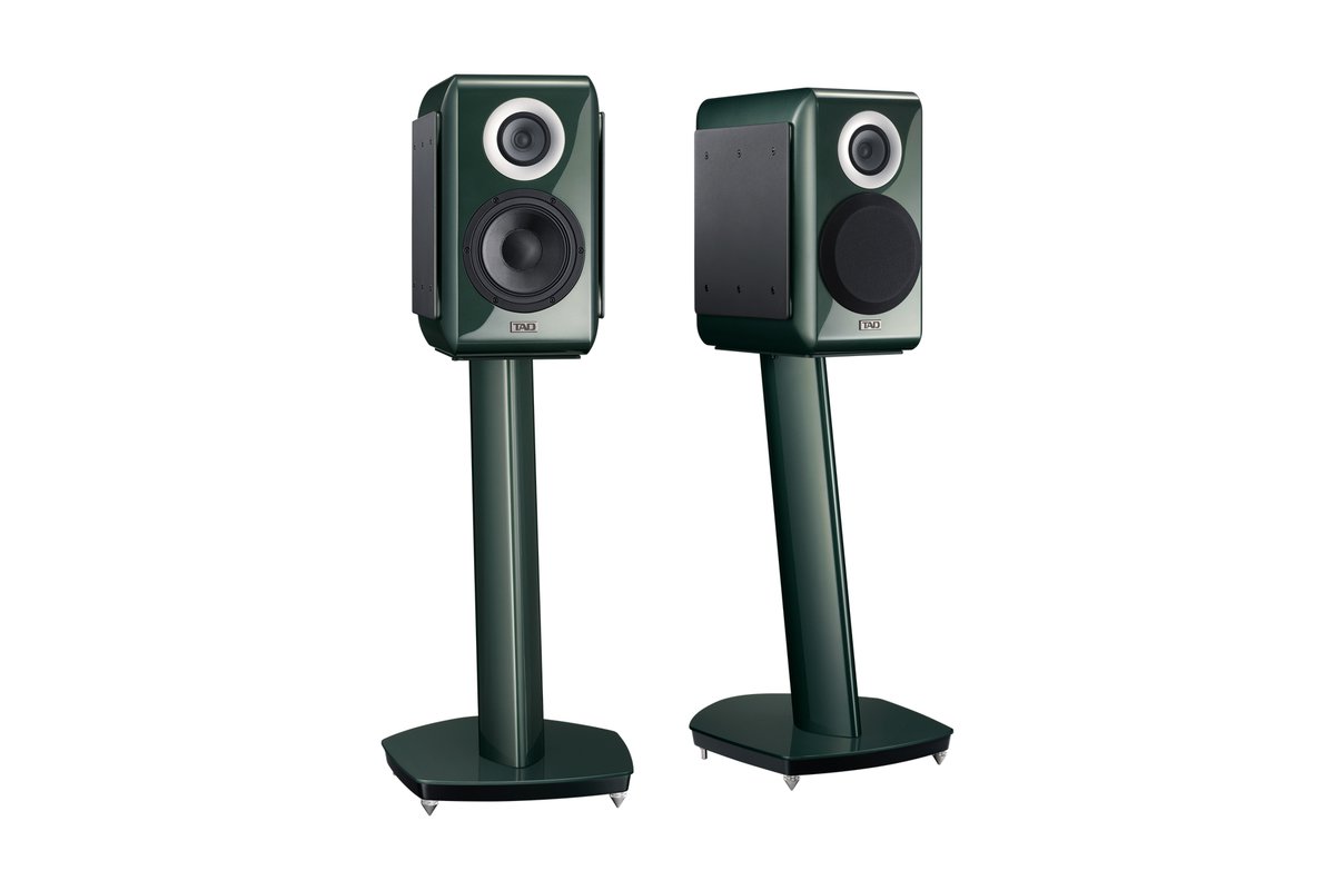 TAD、特別色リュクスグリーン仕上げのスピーカー「TAD-ME1TX-G」。全