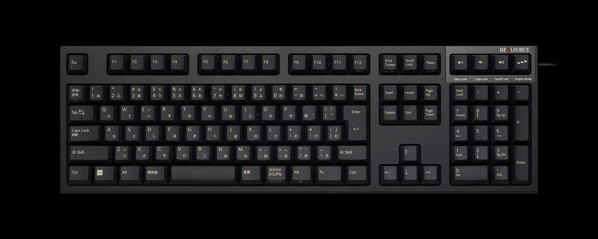製品 : REALFORCE / R3SA13 | REALFORCE | 日本製プレミアムキーボード