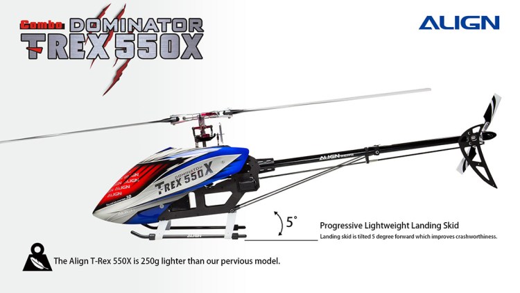Align T-REX 550X Dominator Super Combo w/DS820M/DS825M HV Servos