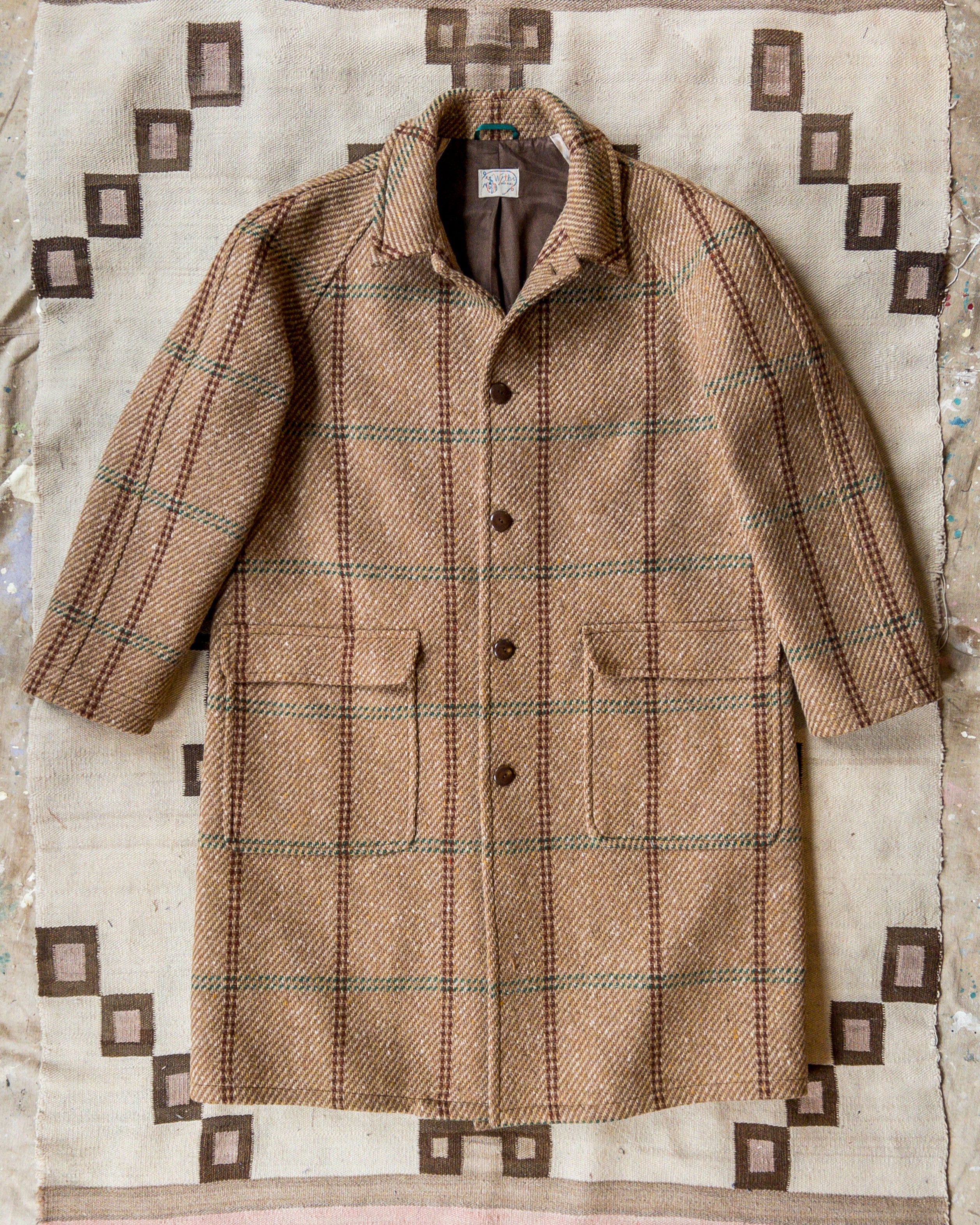 WYTHE NEW YORK RAGRAN WOOL OVERCOAT Mサイズ