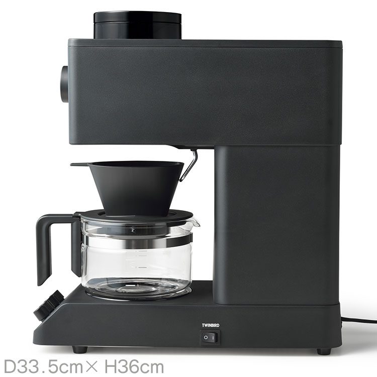 ツインバード 全自動コーヒーメーカー 3カップ CM-D457B 取寄品／着日