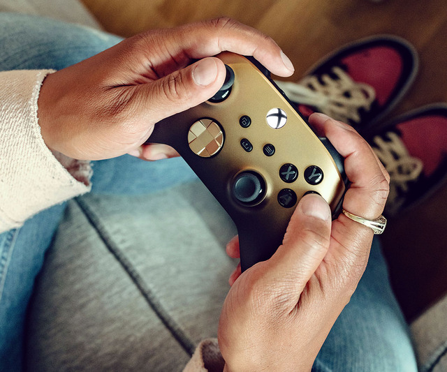 Xboxコントローラに数量限定の新色『ゴールド シャドウ』、デザイン