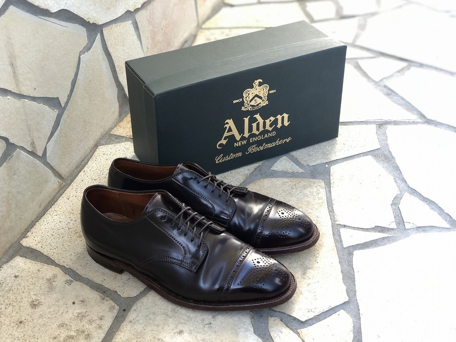 ALDEN/オールデンよりシェルコードバンストレートチップシューズ(D5519
