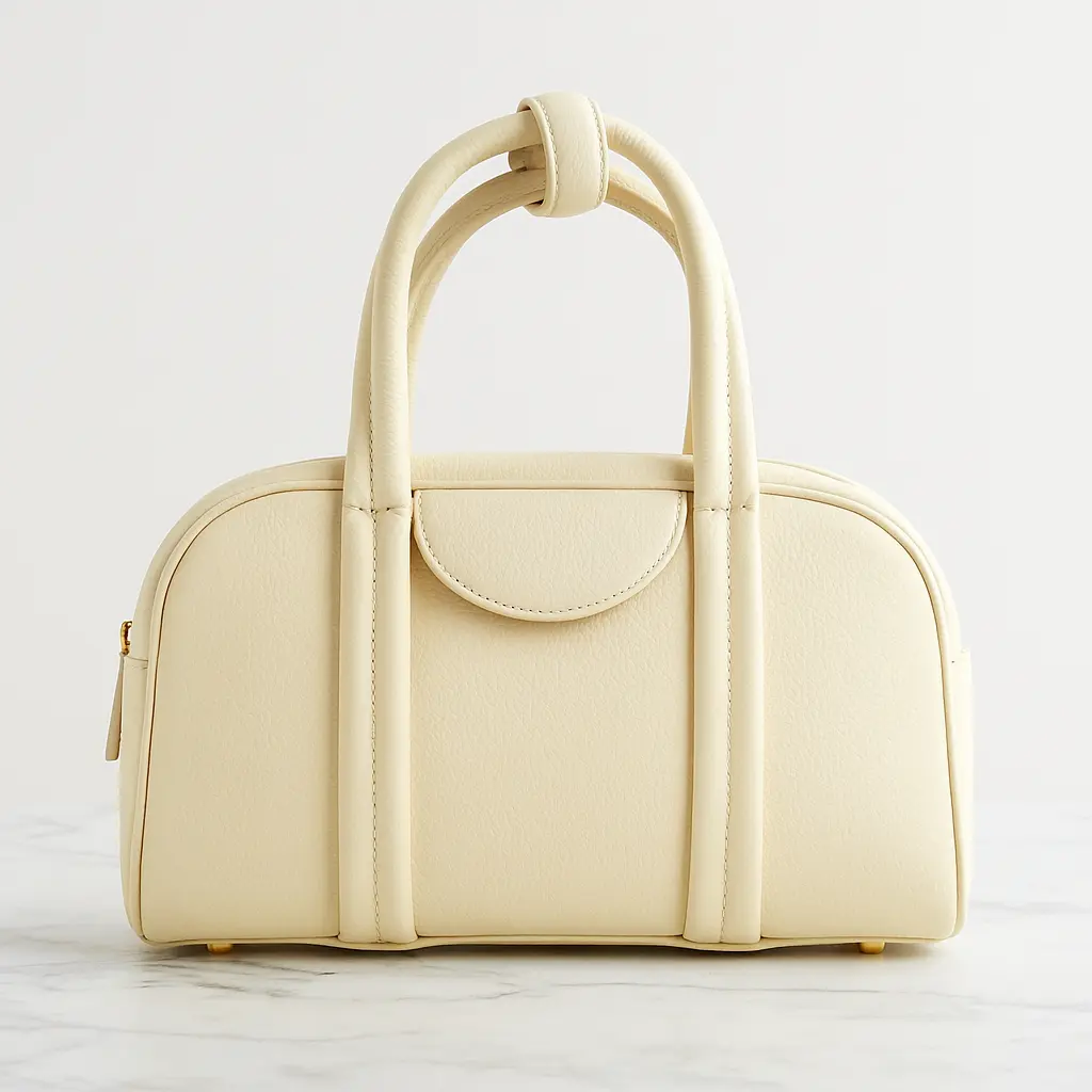 THE HAZEL BOSTON LEATHER TOP HANDLE BAG | thebagicon