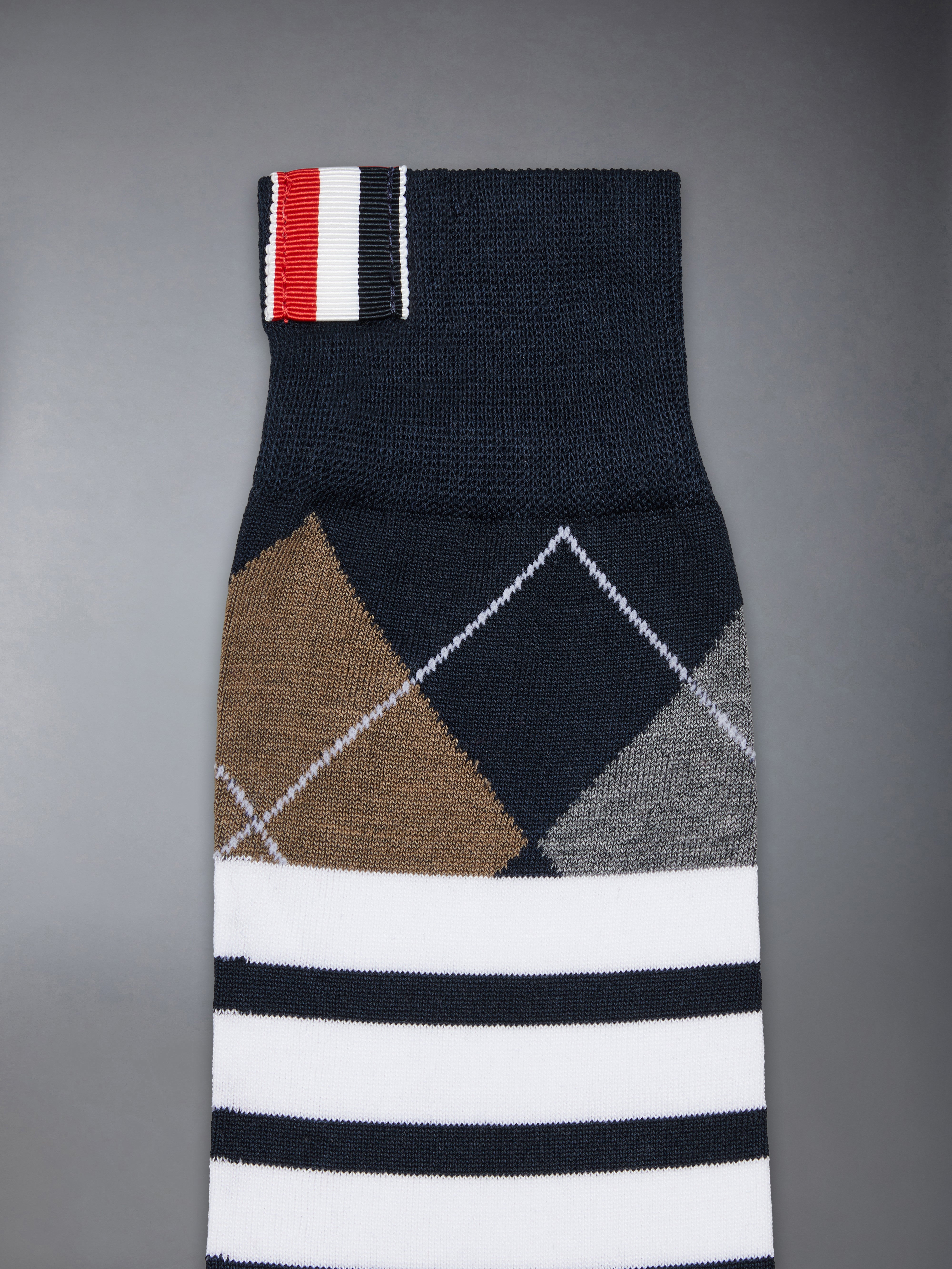 アーガイル 4-BAR ふくらはぎ丈ソックス | Thom Browne