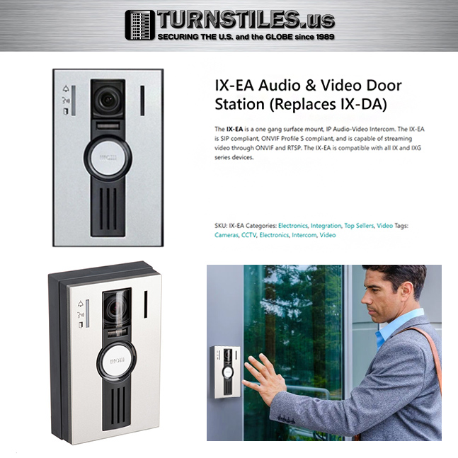 IX-EA Audio & Video Door Station - TURNSTILES.us