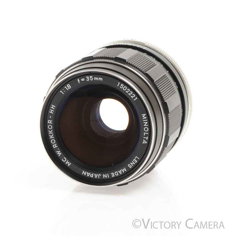 Minolta Rare MC W.Rokkor-HH 35mm f1.8 FAST Wide Angle Lens [EXC+]