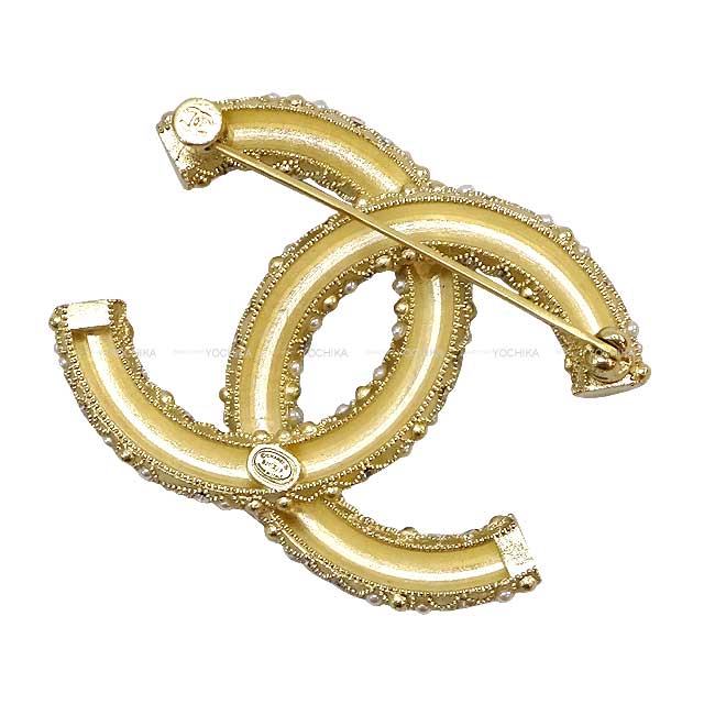 CHANEL シャネル ブローチ パール ラインストーン ストラス ココマーク