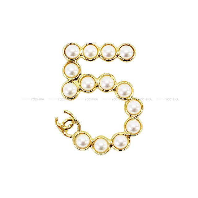 2024 春夏 CHANEL シャネル ブローチ No.5 パール シンプル ココマーク