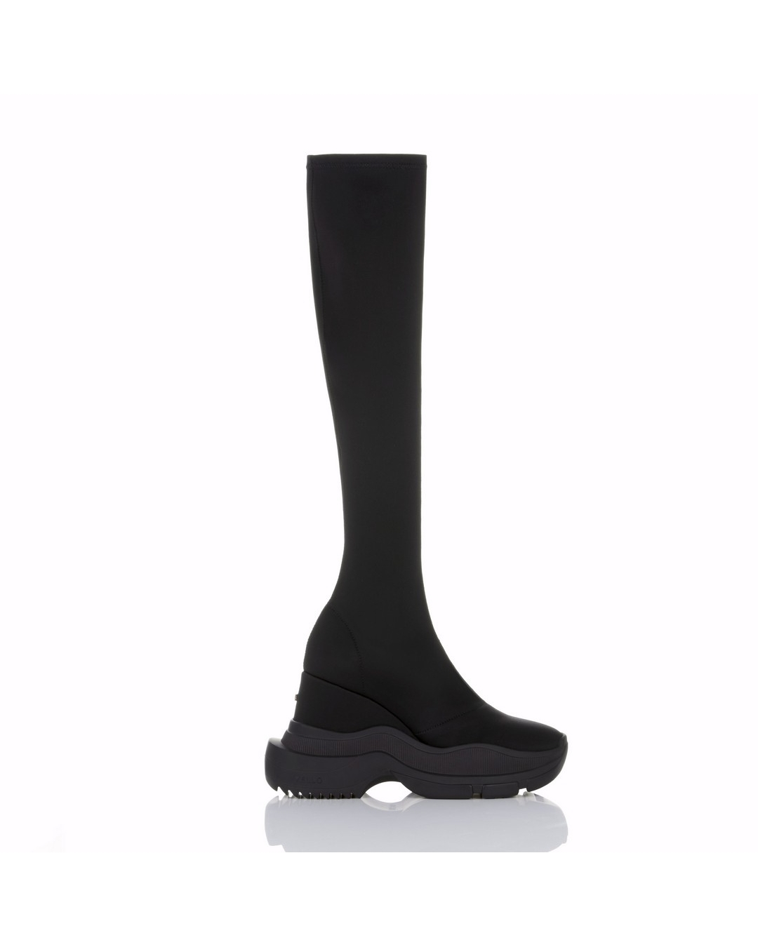 YELLO / TOKYO BLACK DOUBLE SNEAKER LONG BOOTS 2024