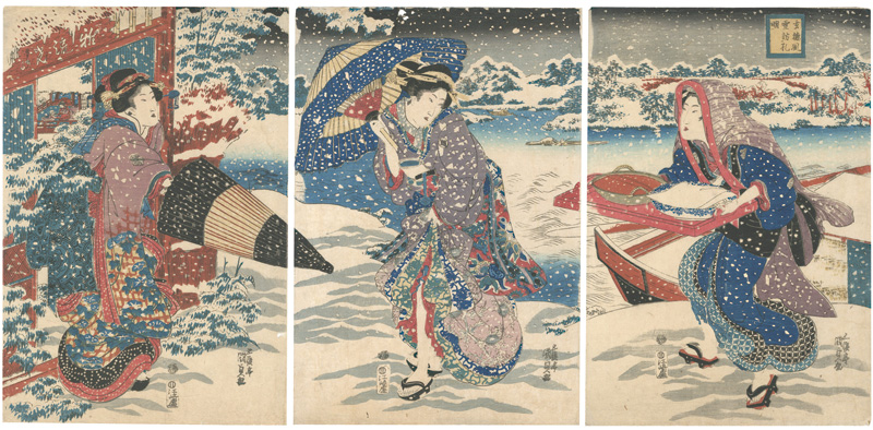 国貞初代「玄徳風雪訪孔明」 | 山田書店美術部オンラインストア