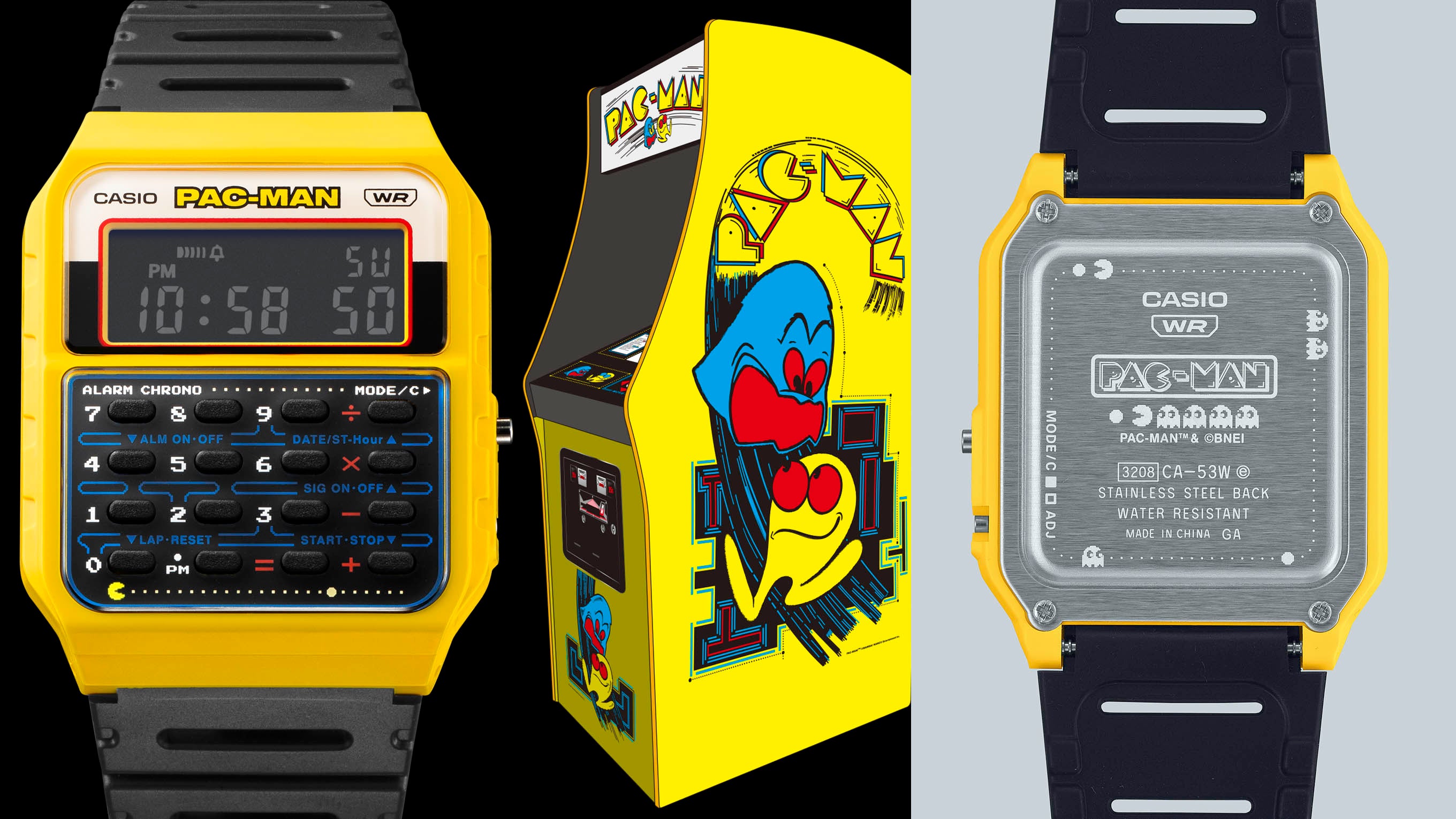 カシオ クラシック CA-53WPC-1BJR パックマン PAC-MAN