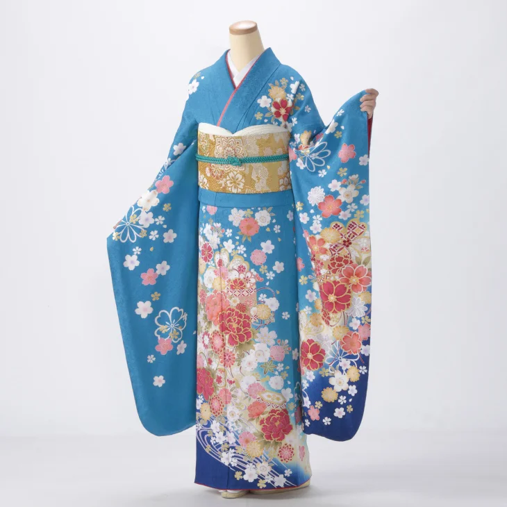 青/紺の振袖【販売】｜【公式】京都きもの友禅オンラインストア / 振袖