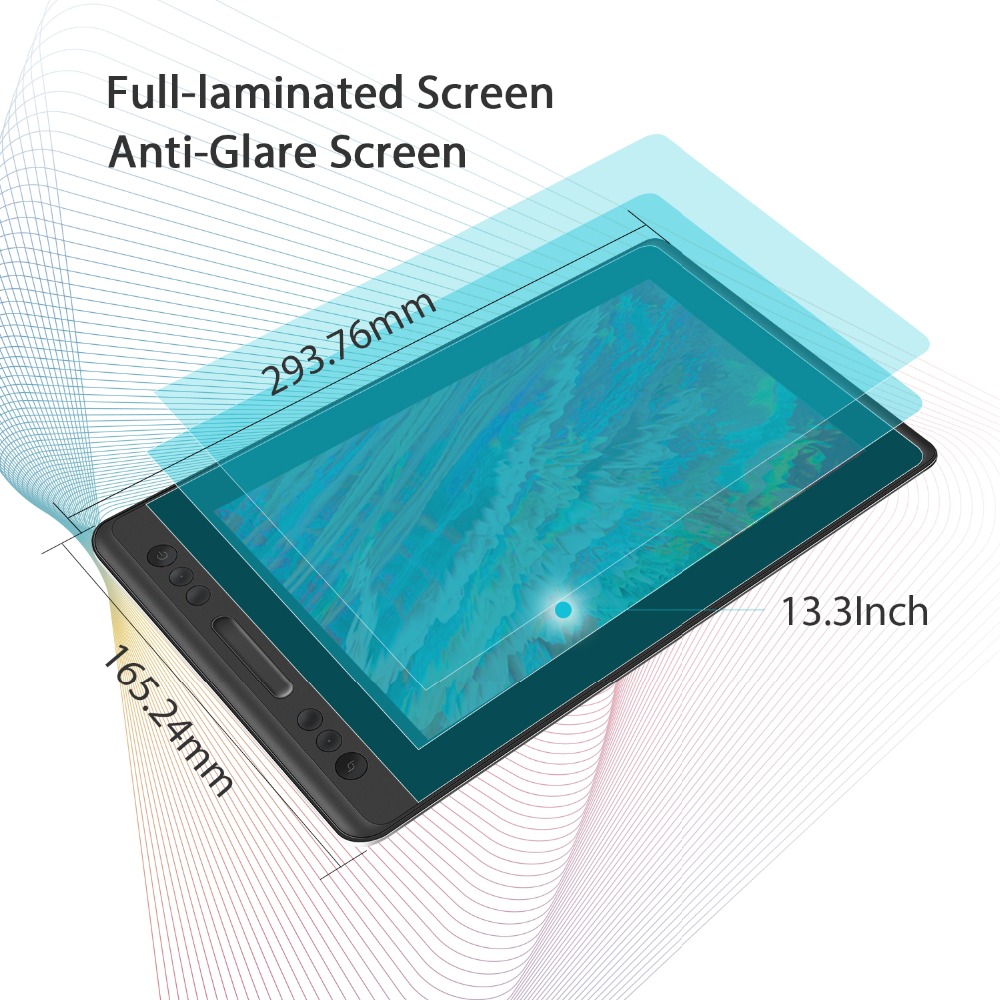 HUION Kamvas Pro 13 GT-133 Pen Display Digital Graphic Tablet