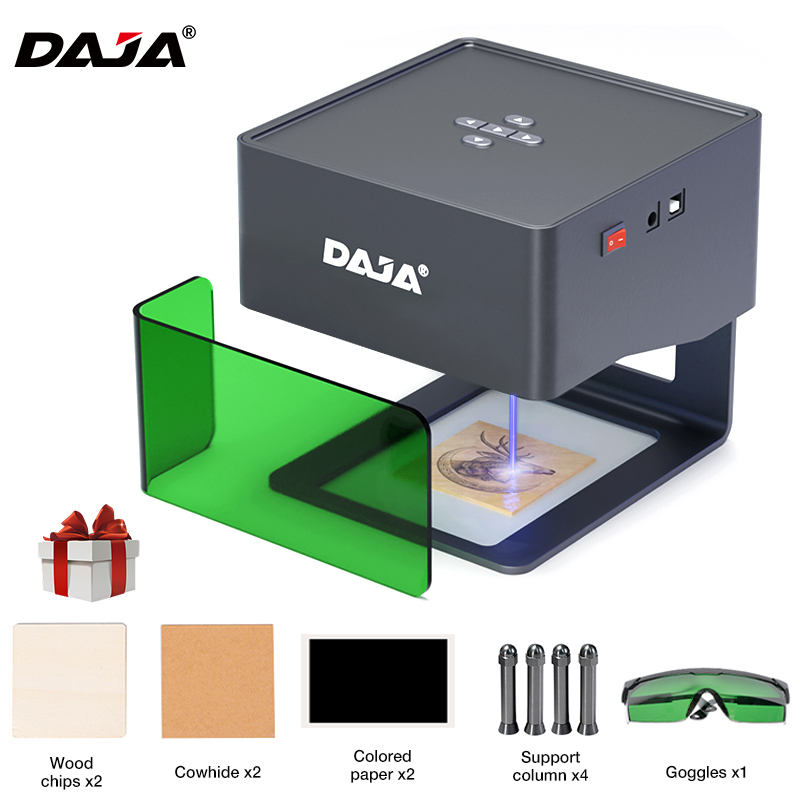 DAJA DJ6 レーザー彫刻機ミニポータブル Bluetooth DIY カット彫刻機