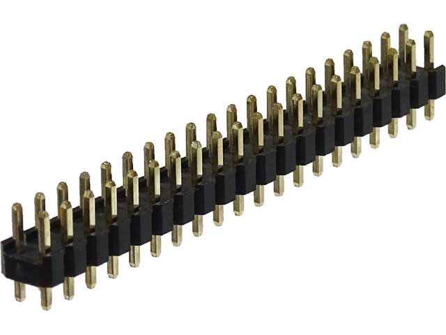 ロープロファイルピンヘッダー 2×20(40P) 7.7mm: ケーブル・コネクター