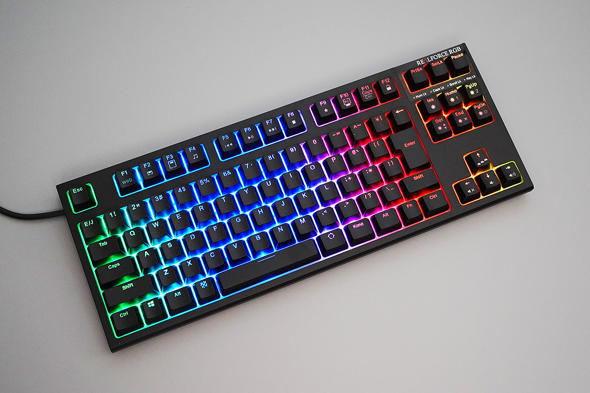 東プレ REALFORCE RGB TKL 日本語キーボード 中古東プレ REALFORCE RGB