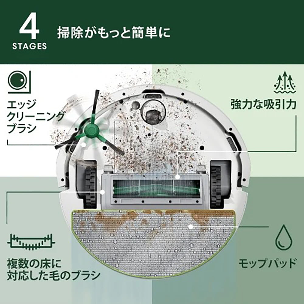 アイロボット ロボット掃除機 Roombaルンバ 105 Combo ロボット
