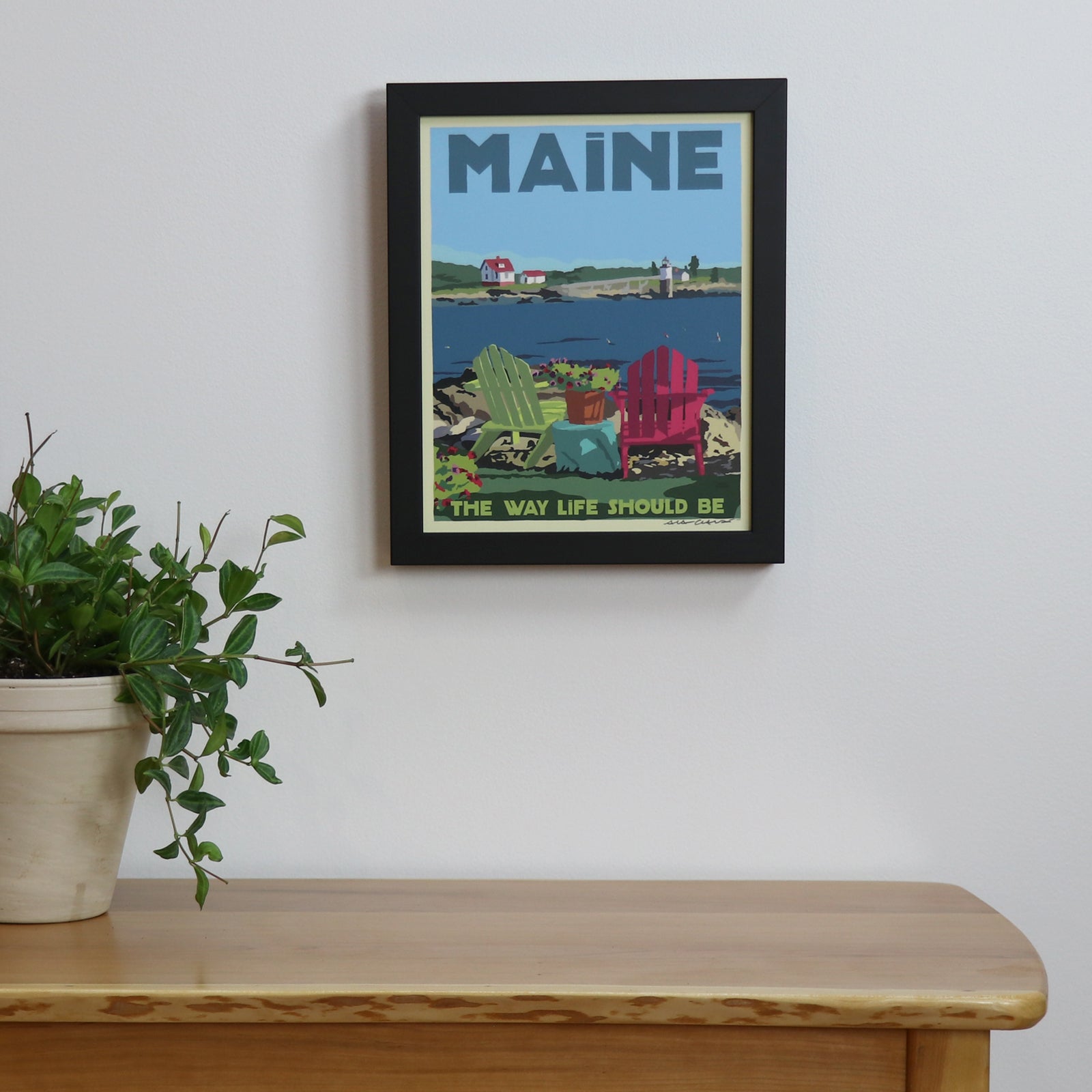 Chairs Overlooking Ram Island - Maine The Way Life Should Be Art