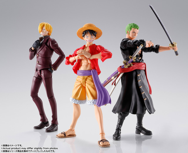 ワンピース」ルフィ＆ゾロ＆サンジ、鬼ヶ島討入衣装でフィギュア化