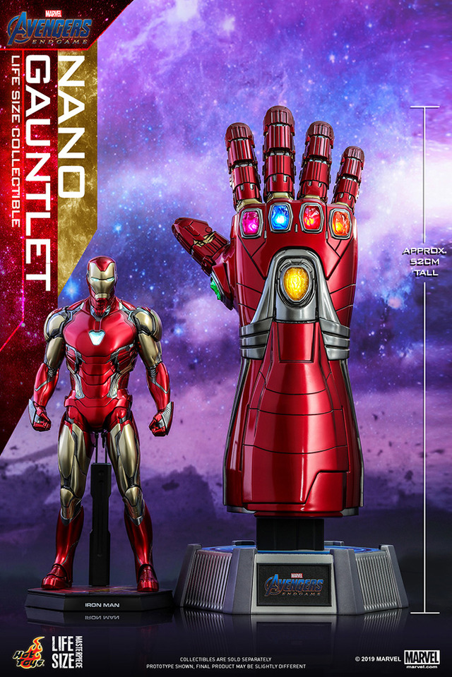 アベンジャーズ」キーアイテム“ナノ・ガントレット”、1/1スケールで