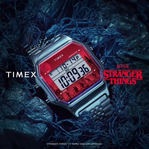 タイメックス、数字が逆さまな「Stranger Things」コラボ時計