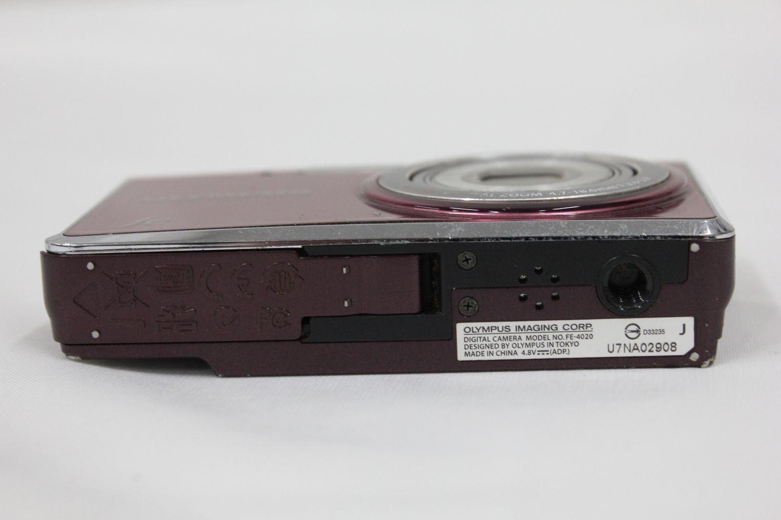 返品保証】 オリンパス Olympus fe FE-4020 ピンク 4x バッテリー付き