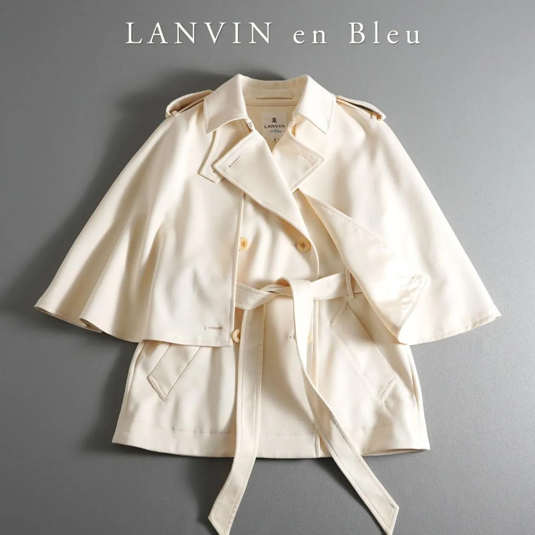 2026年最新】LANVIN en Bleu ポンチョ・ケープコートの人気アイテム