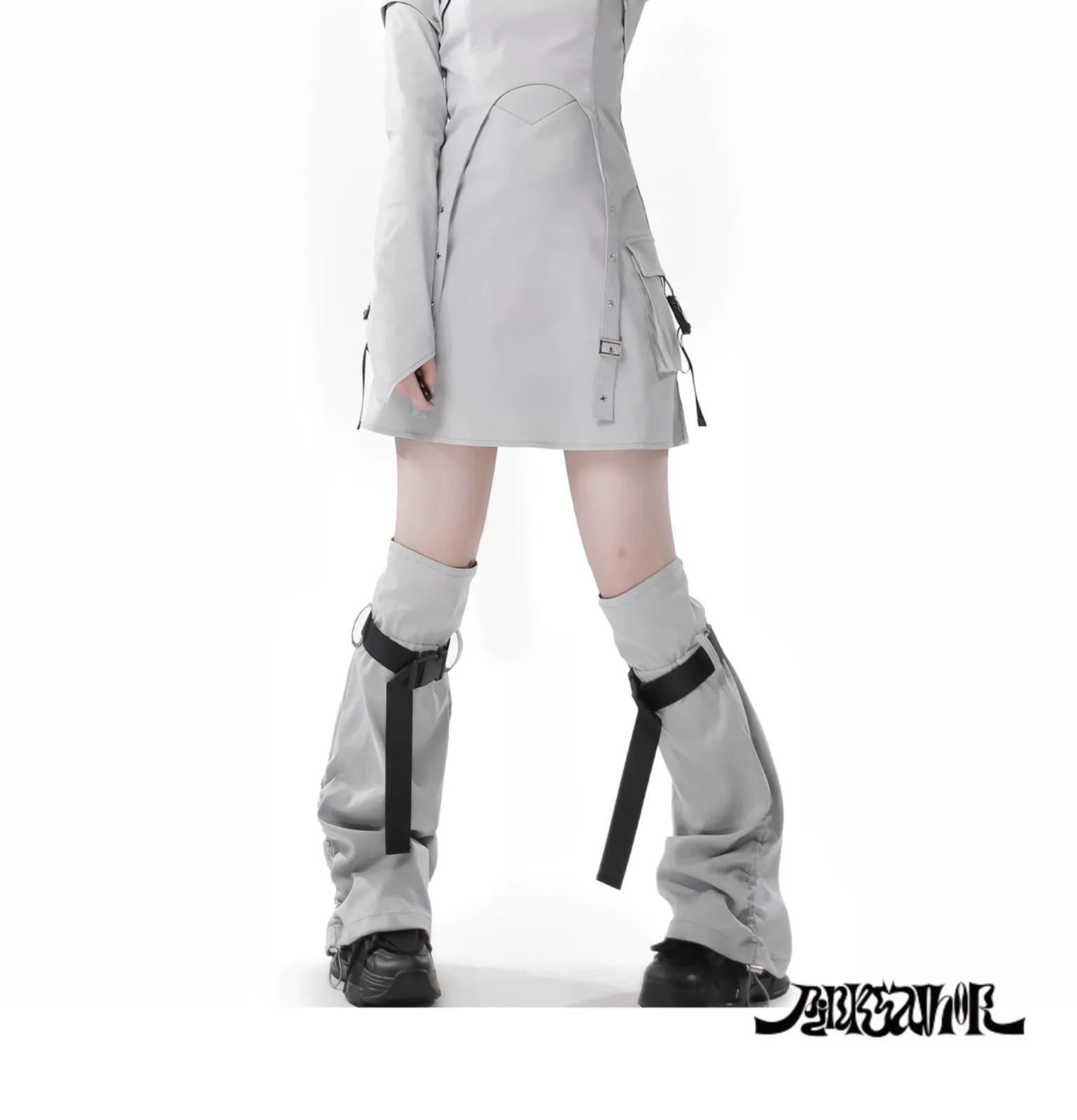 セットアップ 白 黒 モノトーン サブカル 服 y3k サイバー系 パンク