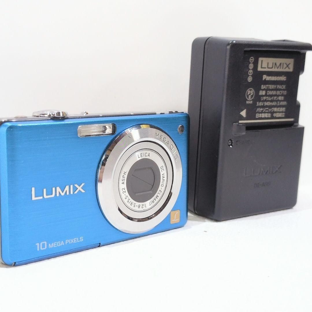 Panasonic LUMIX DMC-FS7 デジカメ ブルー 青 - メルカリ