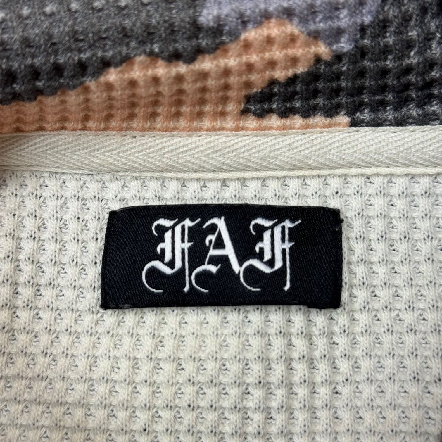 参考上代29700円 FAF(Fake As Flowers) PALETTE別注 HALF ZIP SWEAT