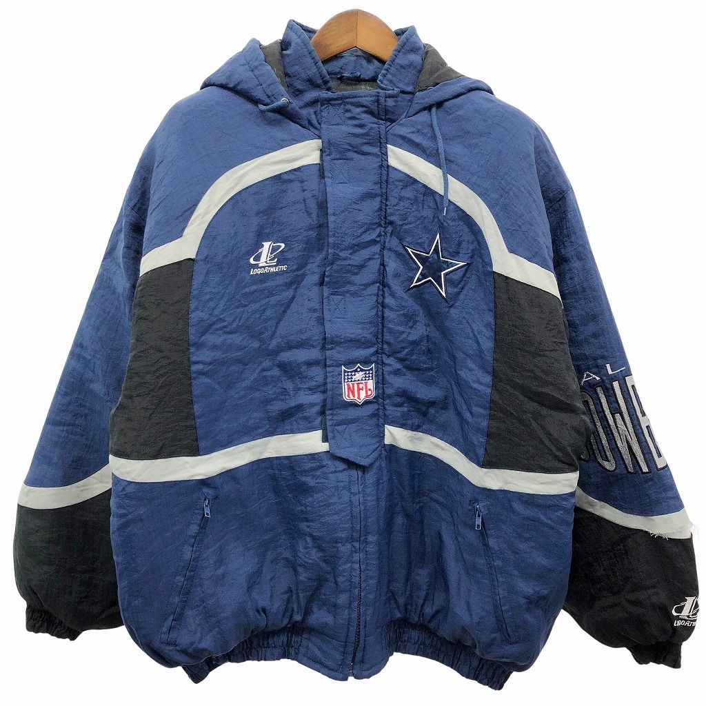 90年代 LOGO ATHLETIC NFL ダラス・カウボーイズ 中綿ナイロン