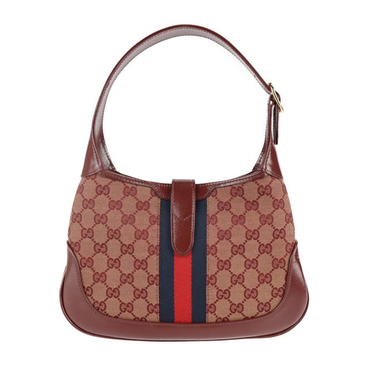 GUCCI ワンショルダーバッグ GG キャンバス レザー グッチ ジャッキー