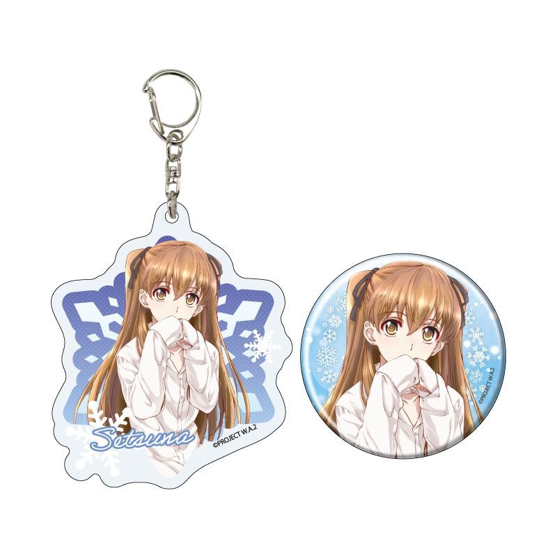 小木曽雪菜 アクリルキーホルダー & 缶バッジセット WHITE ALBUM2 01