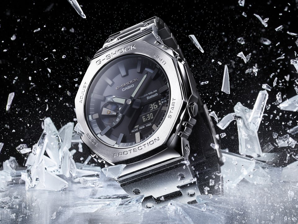 G-SHOCK”が 八角形ベゼルのフルメタルモデルを発表～シンプルな