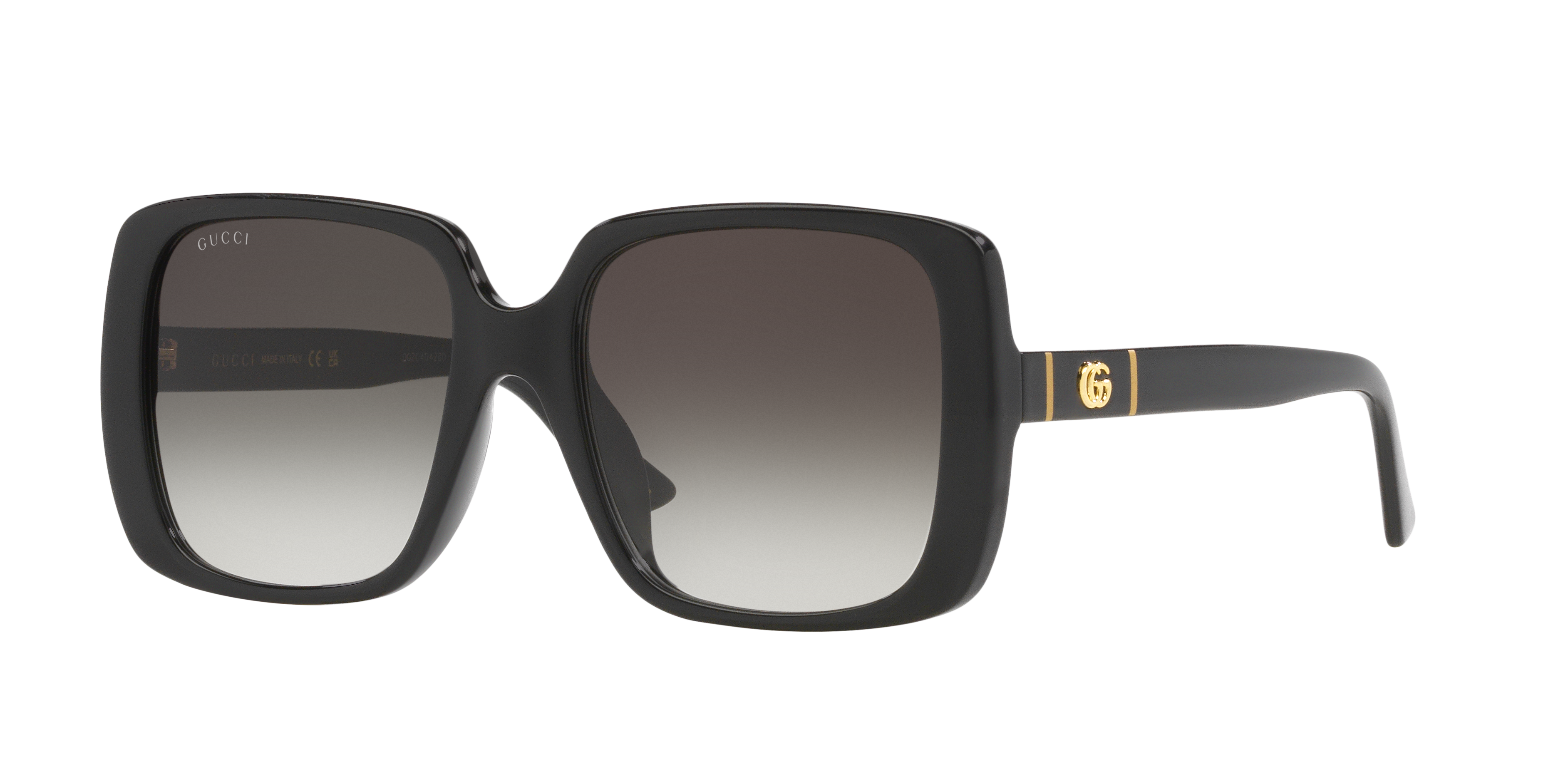Gucci GG0632SA XL (56 - 18) with Grey lenses and Black frame