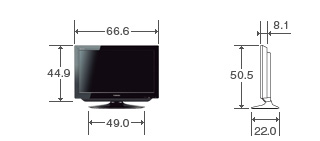 A1・A1S・A1L/外観・仕様｜テレビ｜REGZA：東芝