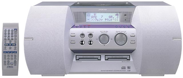 ビクター、α波と同じ周波数を作り出すダブルMD/CDシステム
