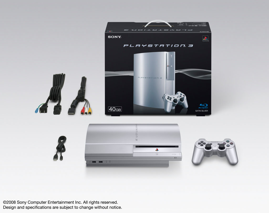 SCE、PS3の新色「サテン・シルバー」を3月6日発売