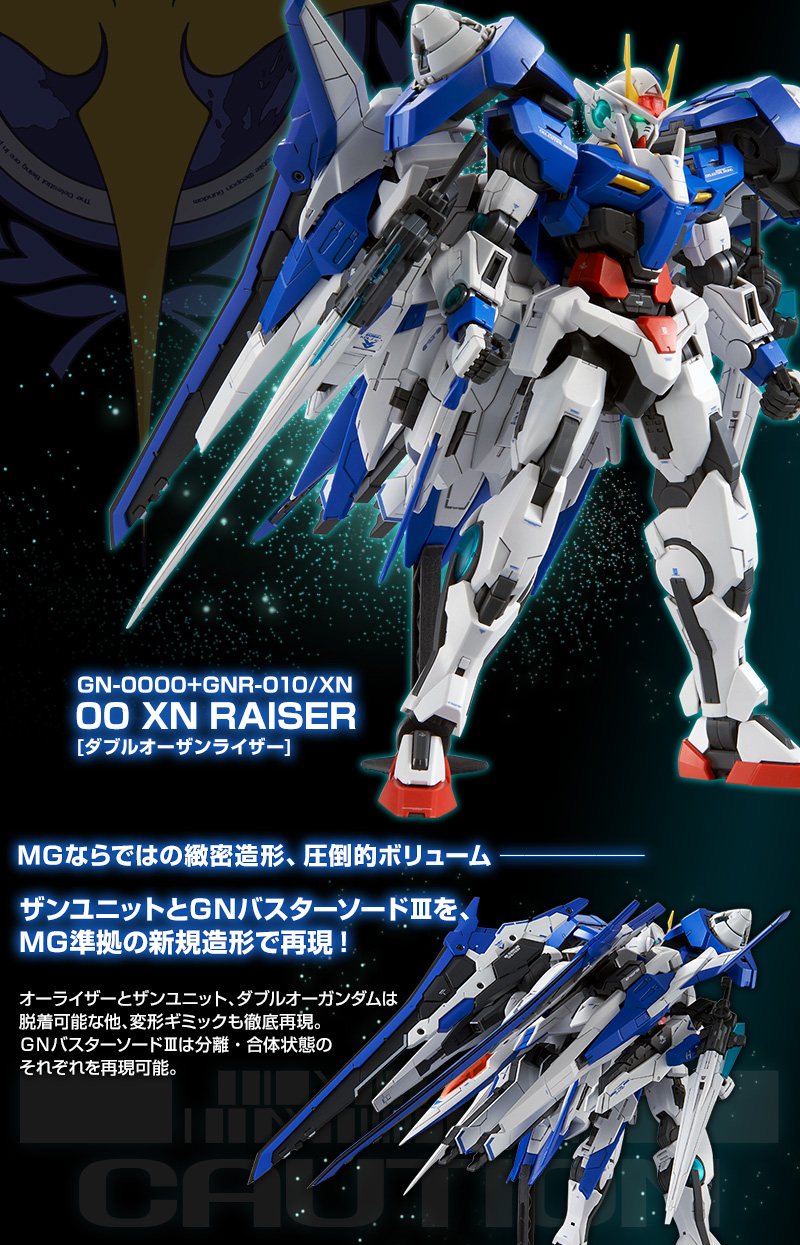 MG 1/100 ダブルオーザンライザー｜プレミアムバンダイ｜バンダイ