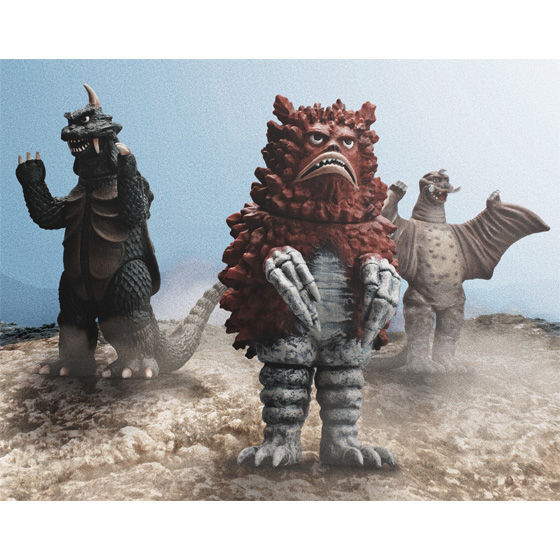 ウルトラ怪獣シリーズプレミアム 『総天然色ウルトラQ』ソフビ3体
