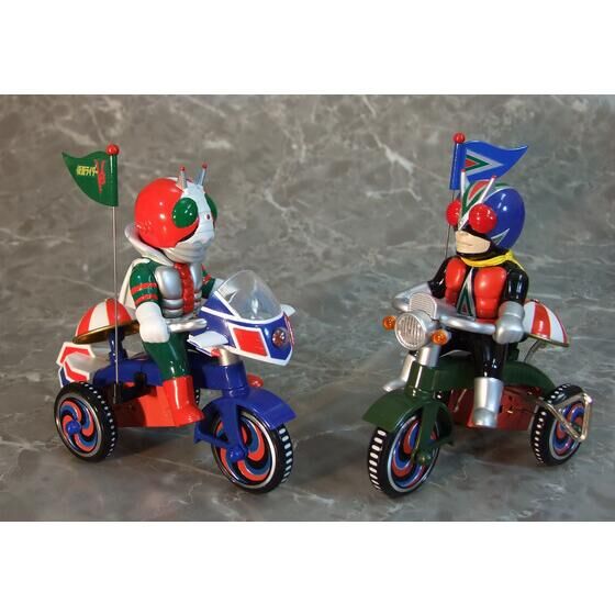 PB4/18締切】「仮面ライダーV3」と「ライダーマン」がEX三輪車に登場