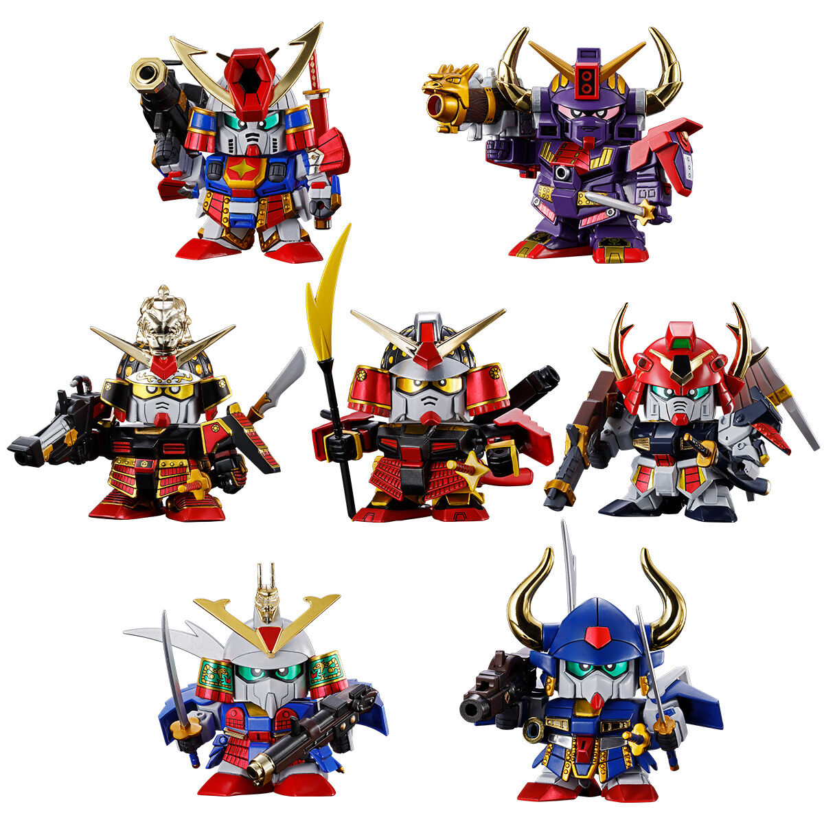 SDガンダムBB戦士 武者七人衆セット | SDガンダムシリーズ プラモデル