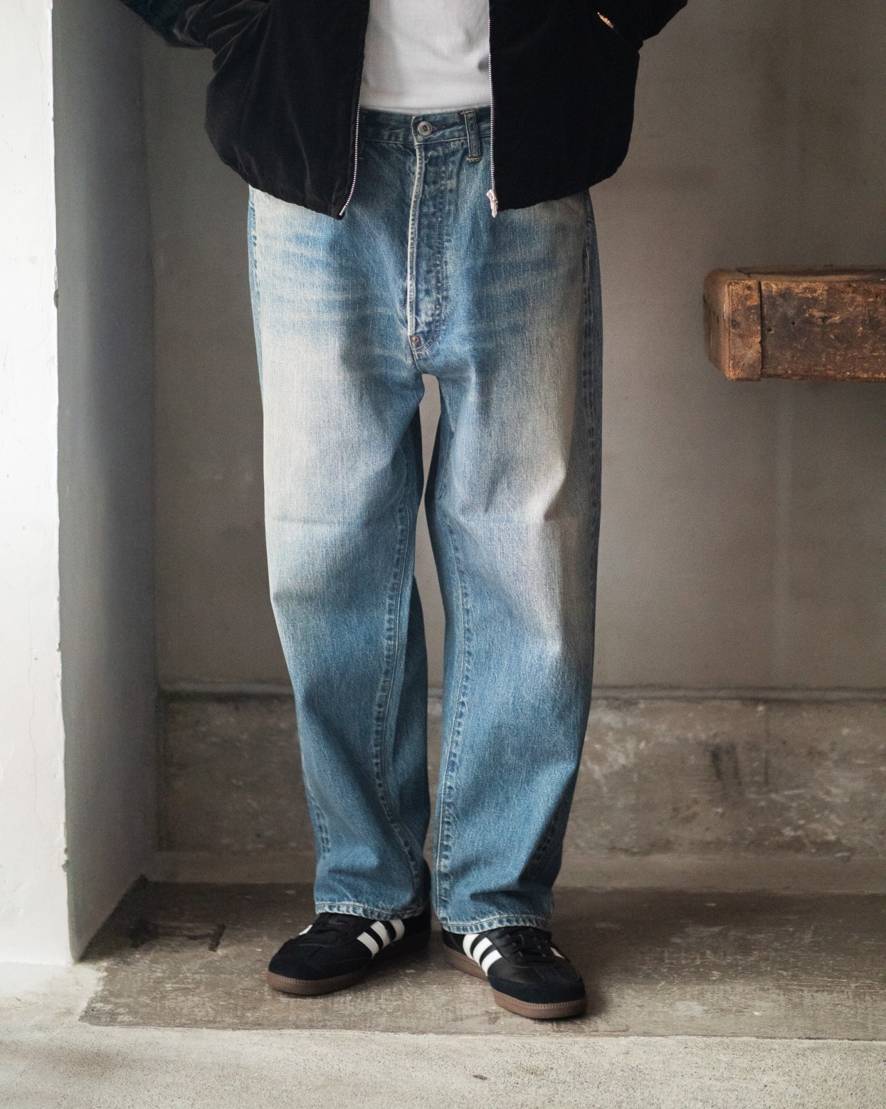 A.PRESSE No.22 Washed Wide Denim Pants アプレッセ ウォッシュド