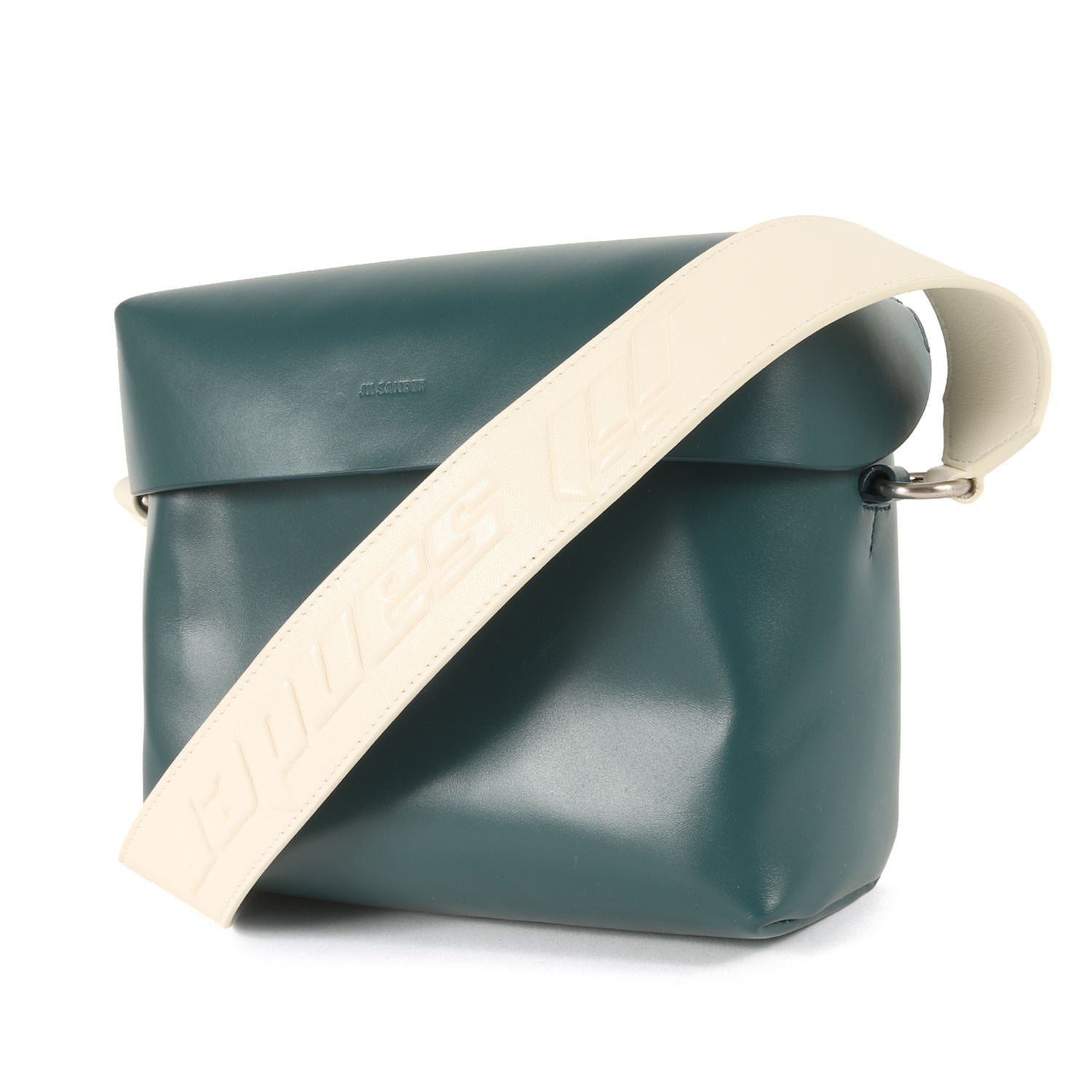 エンボスロゴ ストラップ クロスボディ バッグ (LID CROSSBODY W/WIDE