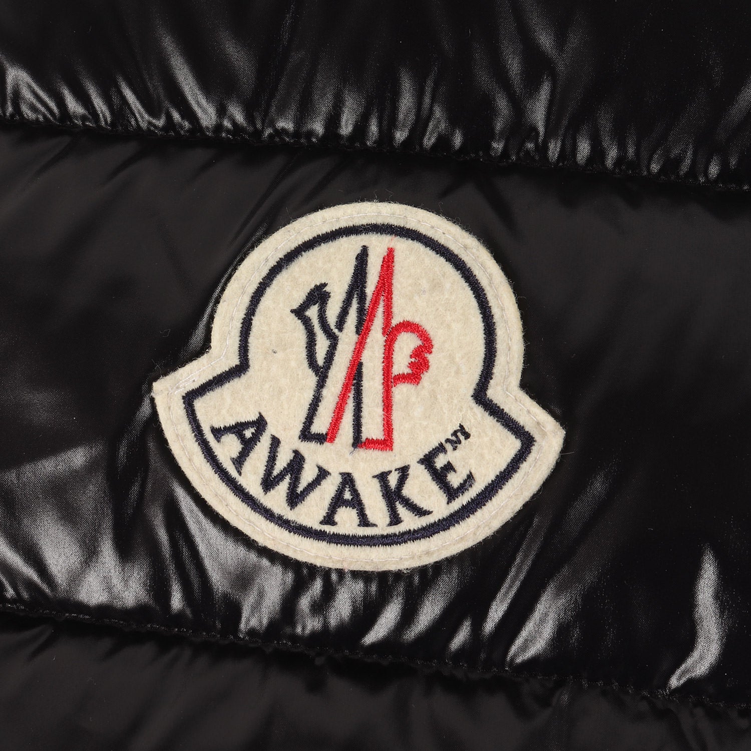 Awake NY バック コラボ ロゴ デカワッペン ダウンベスト (PARKER