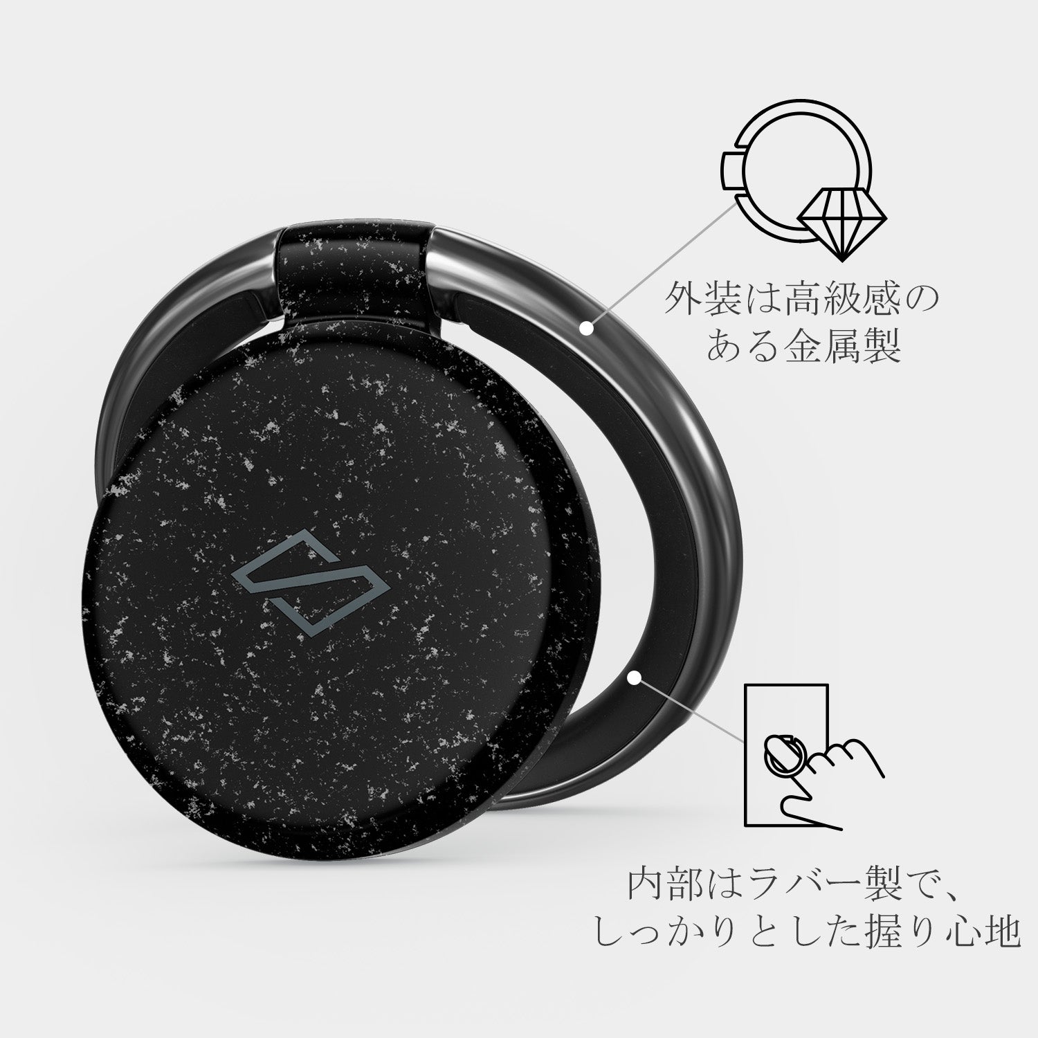 スマホリング ホルダー フィンガーグリップスタンド｜BURGA