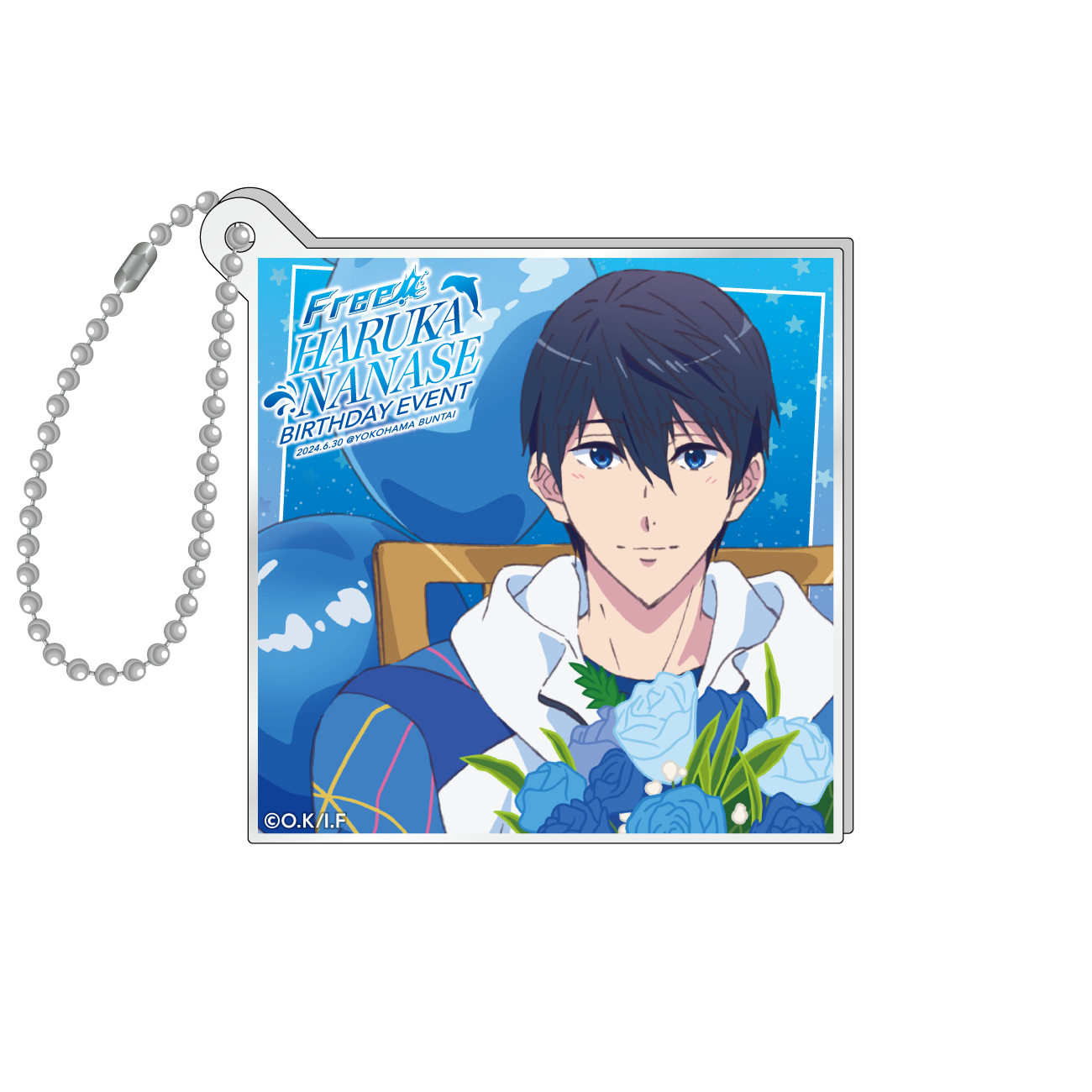 クリアカードキーホルダー／七瀬 遙(Free! HARUKA NANASE BIRTHDAY